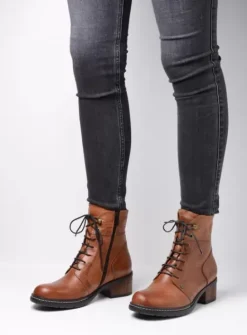 DAMES Wolky Biker boots|Laarzen|Red Deer